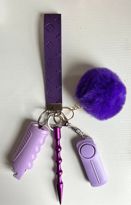 Purple Self Defense Safety Keychain💜