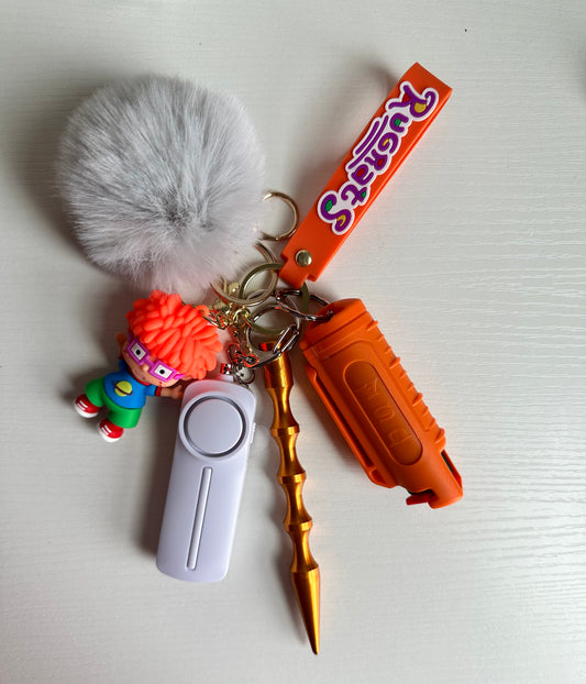 Cartoon Self Defense Safety Keychain🤍