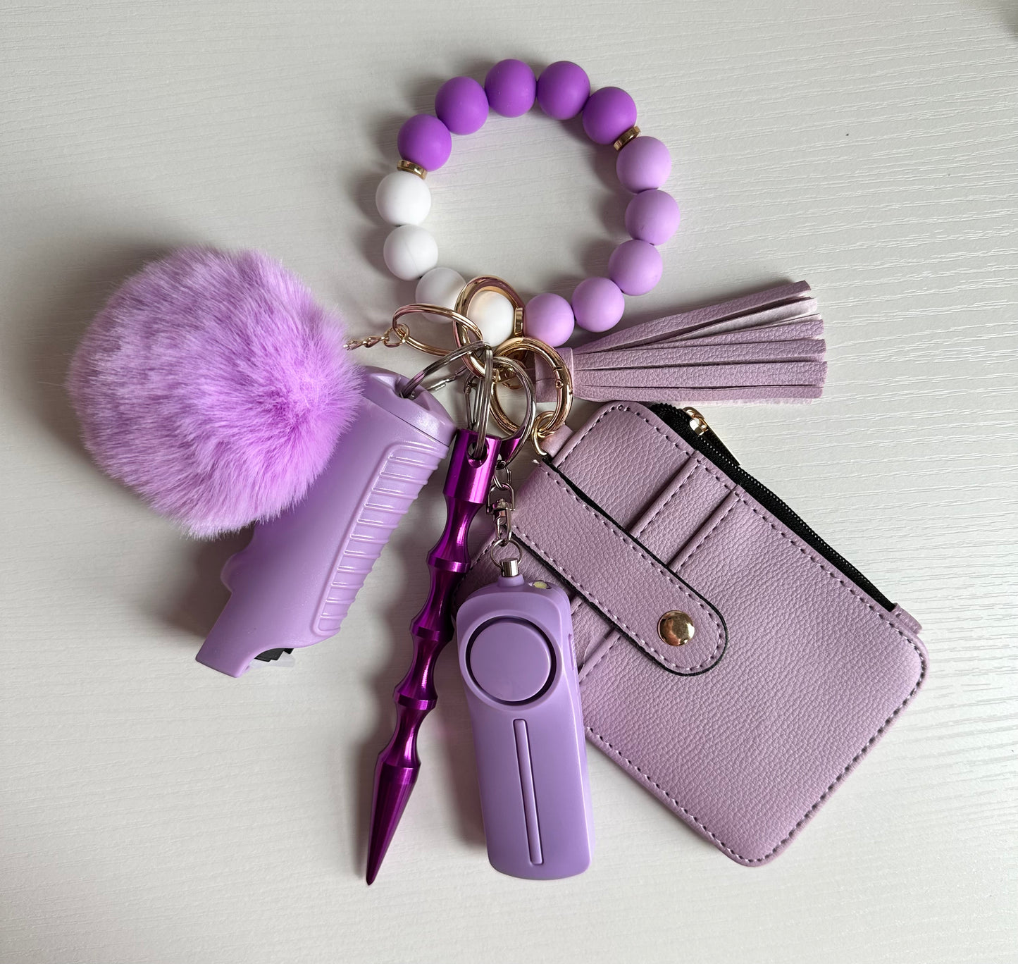 💜Self Defense Safety Keychain🤍